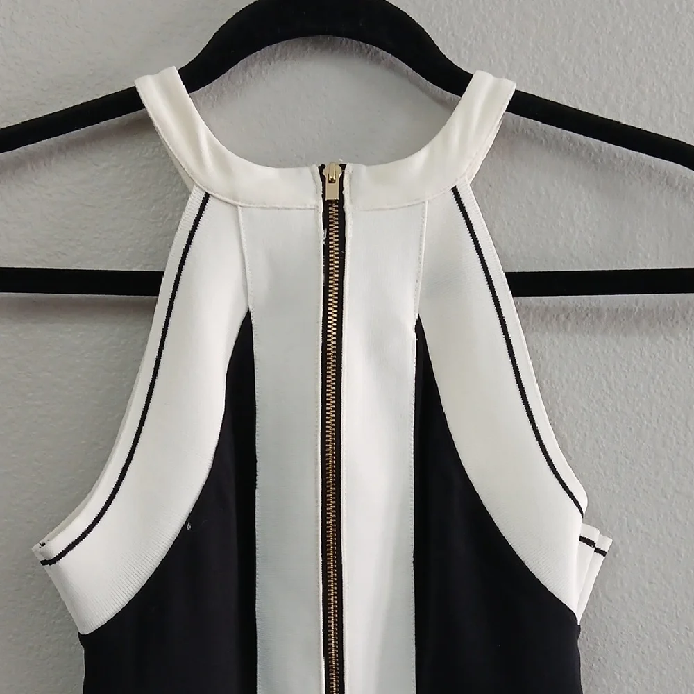 Express Black and White Mini Dress - Picture 5 of 6